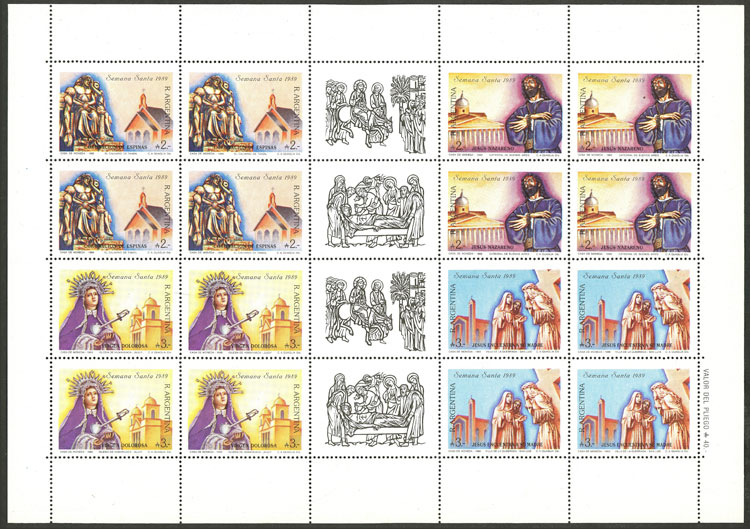 Lot 824 - Argentina general issues -  Guillermo Jalil - Philatino Auction # 2540 ARGENTINA: General sale with lots at very low starts!