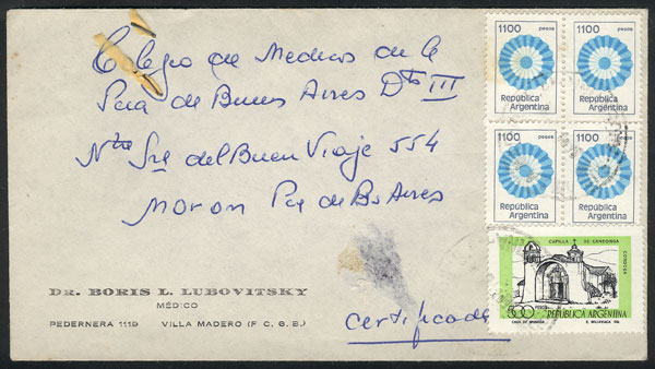 Lot 1008 - Argentina postal history - Guillermo Jalil - Philatino Auction # 2540 ARGENTINA: General sale with lots at very low starts! Lot 1008 - Argentina postal history - Guillermo Jalil - Philatino Auction # 2540 ARGENTINA: General sale with lots at very low starts!