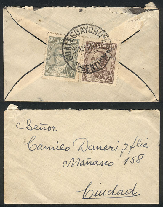 Lot 1025 - Argentina postal history - Guillermo Jalil - Philatino Auction # 2540 ARGENTINA: General sale with lots at very low starts! Lot 1025 - Argentina postal history - Guillermo Jalil - Philatino Auction # 2540 ARGENTINA: General sale with lots at very low starts!