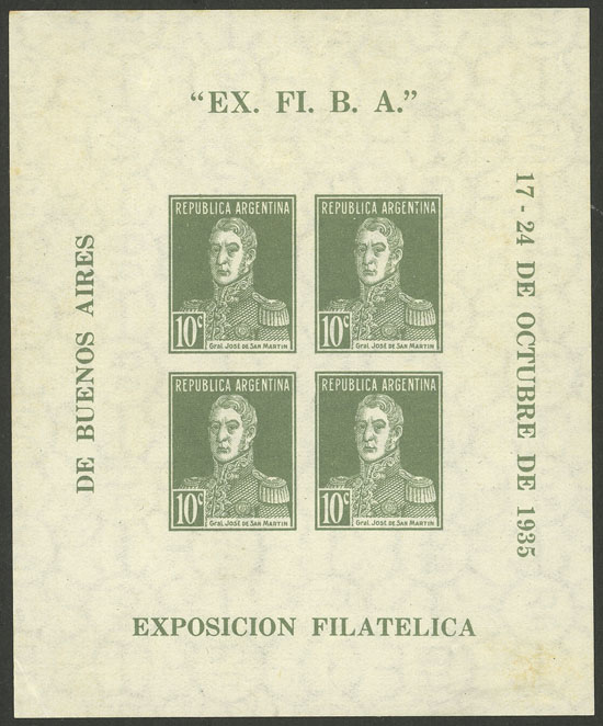 Lot 697 - Argentina souvenir sheets -  Guillermo Jalil - Philatino Auction # 2542 ARGENTINA: 