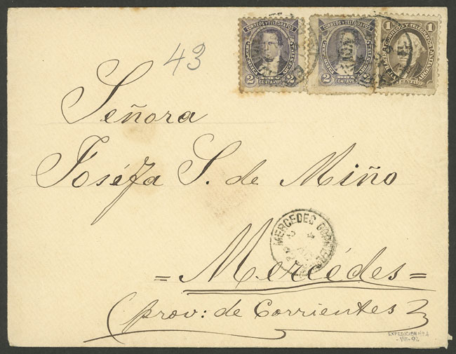 Lot 895 - Argentina postal history - Guillermo Jalil - Philatino Auction # 2542 ARGENTINA: Lot 895 - Argentina postal history - Guillermo Jalil - Philatino Auction # 2542 ARGENTINA: