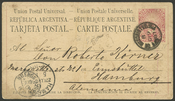 Lot 863 - Argentina Postal stationery - Guillermo Jalil - Philatino Auction # 2542 ARGENTINA: Lot 863 - Argentina Postal stationery - Guillermo Jalil - Philatino Auction # 2542 ARGENTINA: