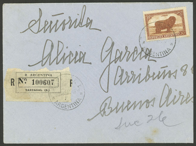 Lot 922 - Argentina postal history - Guillermo Jalil - Philatino Auction # 2542 ARGENTINA: Lot 922 - Argentina postal history - Guillermo Jalil - Philatino Auction # 2542 ARGENTINA: