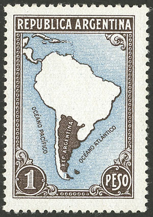 Lot 300 - Argentina general issues -  Guillermo Jalil - Philatino Auction # 2542 ARGENTINA: 