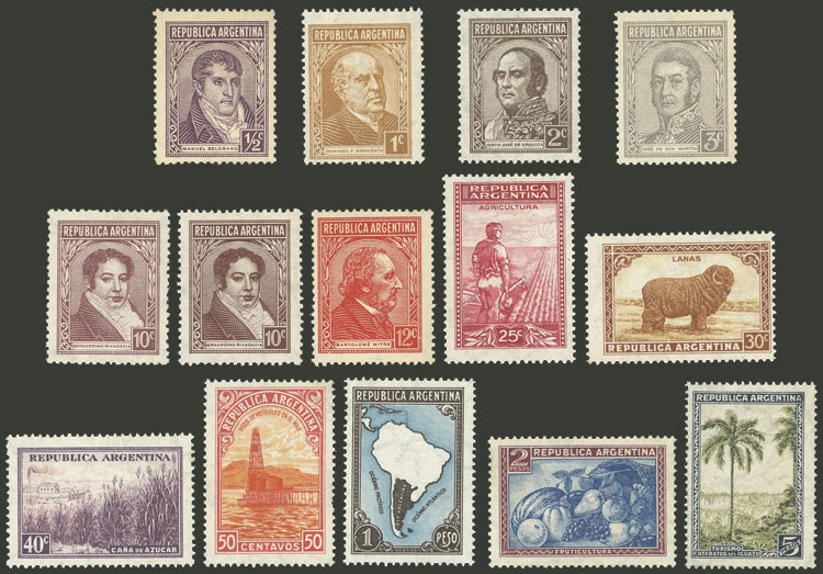 Lot 316 - Argentina general issues -  Guillermo Jalil - Philatino Auction # 2542 ARGENTINA: 