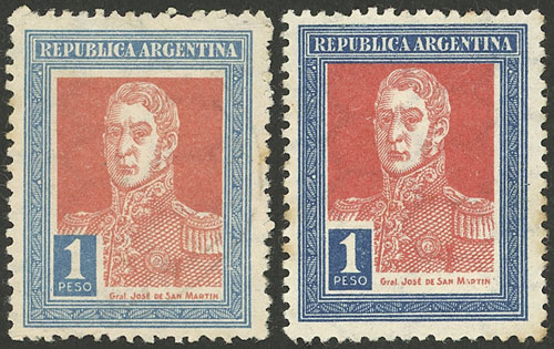 Lot 221 - Argentina general issues -  Guillermo Jalil - Philatino Auction # 2542 ARGENTINA: 