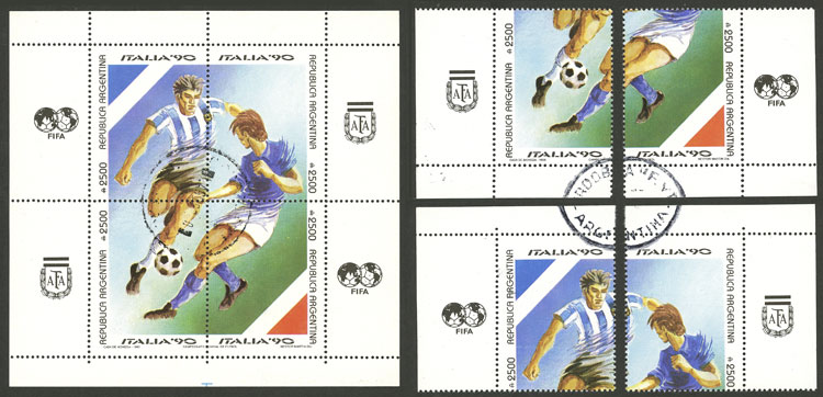 Lot 728 - Argentina souvenir sheets -  Guillermo Jalil - Philatino Auction # 2542 ARGENTINA: 
