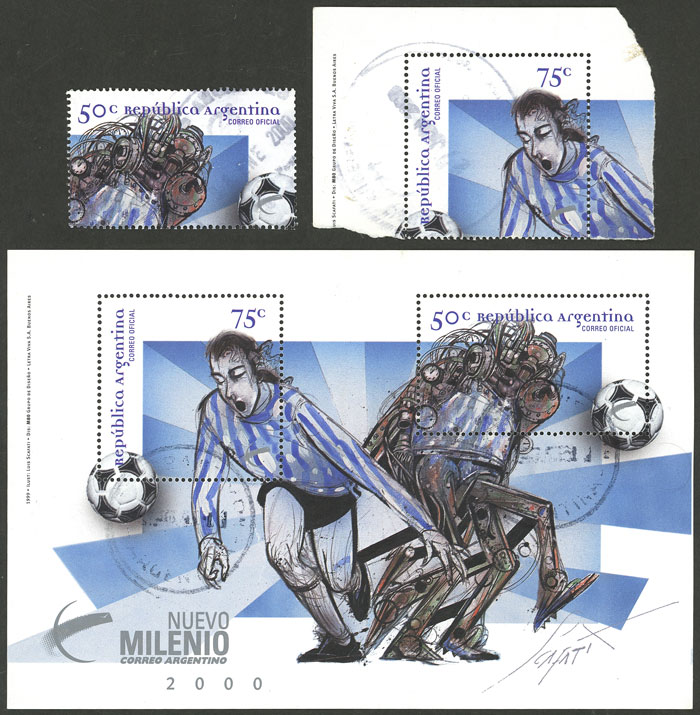 Lot 738 - Argentina souvenir sheets -  Guillermo Jalil - Philatino Auction # 2542 ARGENTINA: 