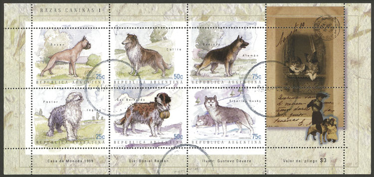 Lot 737 - Argentina souvenir sheets -  Guillermo Jalil - Philatino Auction # 2542 ARGENTINA: 