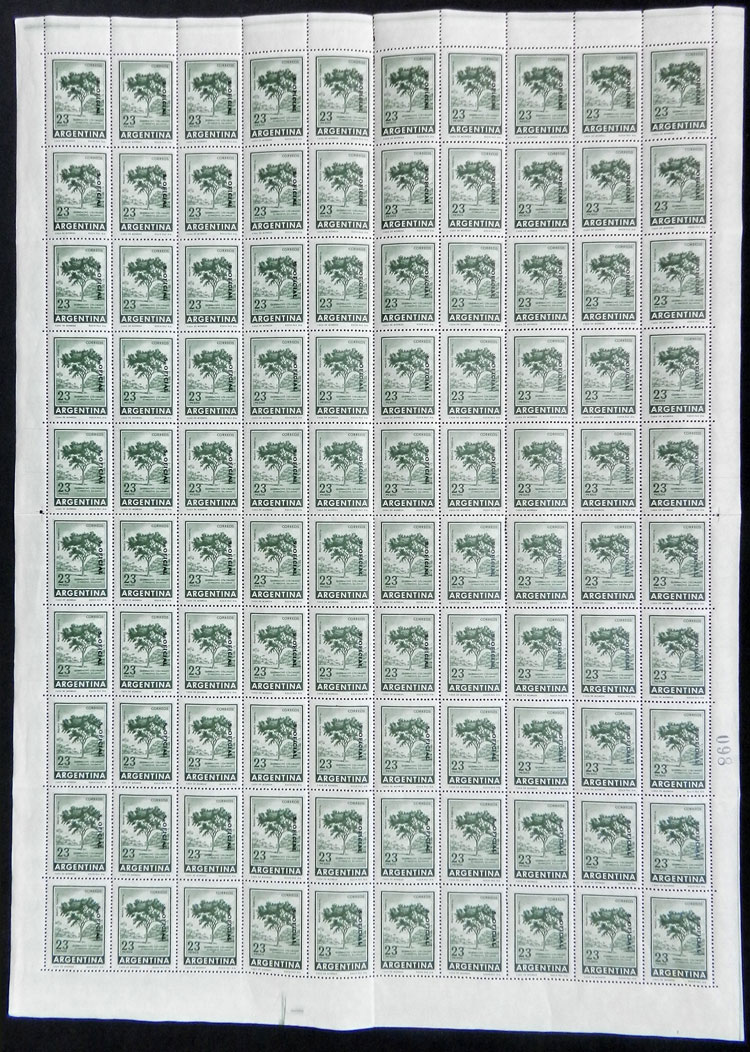 Lot 805 - Argentina official stamps - Guillermo Jalil - Philatino Auction # 2542 ARGENTINA: Lot 805 - Argentina official stamps - Guillermo Jalil - Philatino Auction # 2542 ARGENTINA: