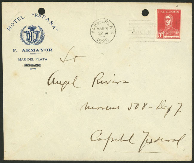 Lot 912 - Argentina postal history - Guillermo Jalil - Philatino Auction # 2542 ARGENTINA: Lot 912 - Argentina postal history - Guillermo Jalil - Philatino Auction # 2542 ARGENTINA:
