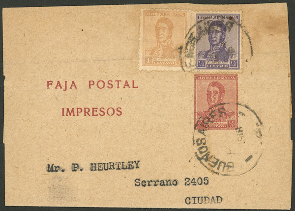 Lot 910 - Argentina postal history - Guillermo Jalil - Philatino Auction # 2542 ARGENTINA: Lot 910 - Argentina postal history - Guillermo Jalil - Philatino Auction # 2542 ARGENTINA:
