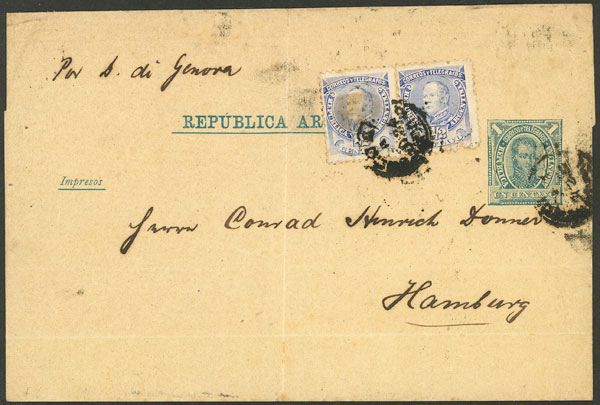 Lot 894 - Argentina postal history - Guillermo Jalil - Philatino Auction # 2542 ARGENTINA: Lot 894 - Argentina postal history - Guillermo Jalil - Philatino Auction # 2542 ARGENTINA: