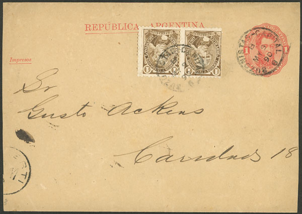 Lot 893 - Argentina postal history - Guillermo Jalil - Philatino Auction # 2542 ARGENTINA: Lot 893 - Argentina postal history - Guillermo Jalil - Philatino Auction # 2542 ARGENTINA: