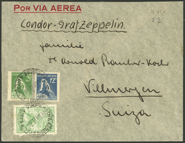 Lot 919 - Argentina postal history - Guillermo Jalil - Philatino Auction # 2542 ARGENTINA: Lot 919 - Argentina postal history - Guillermo Jalil - Philatino Auction # 2542 ARGENTINA:
