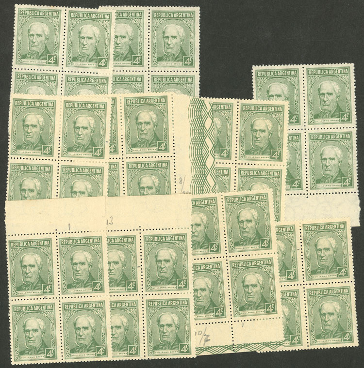 Lot 277 - Argentina general issues -  Guillermo Jalil - Philatino Auction # 2542 ARGENTINA: 