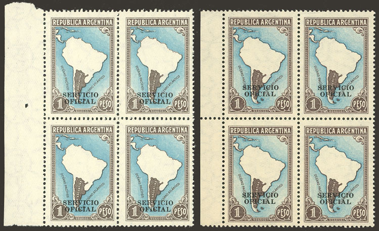 Lot 797 - Argentina official stamps -  Guillermo Jalil - Philatino Auction # 2542 ARGENTINA: 