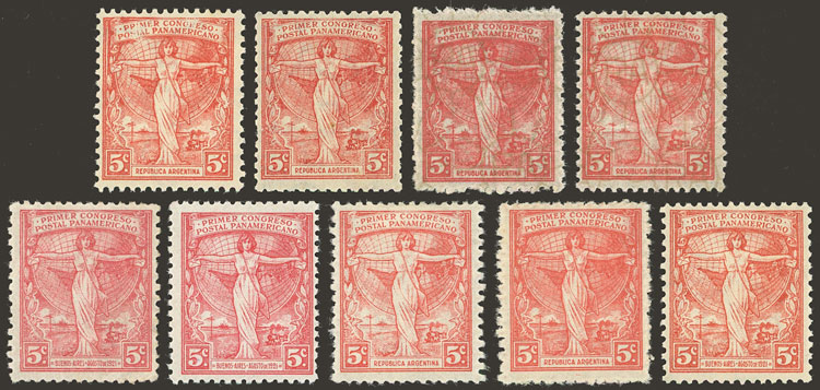 Lot 213 - Argentina general issues -  Guillermo Jalil - Philatino Auction # 2542 ARGENTINA: 