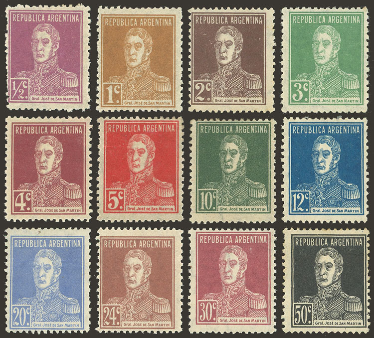 Lot 216 - Argentina general issues -  Guillermo Jalil - Philatino Auction # 2542 ARGENTINA: 