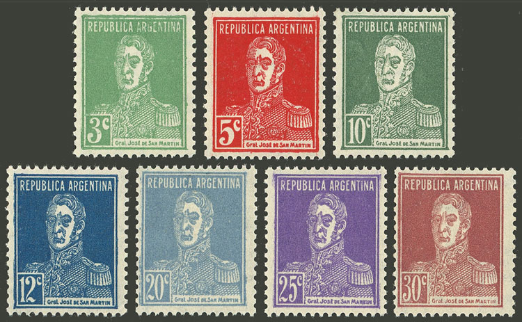 Lot 263 - Argentina general issues -  Guillermo Jalil - Philatino Auction # 2542 ARGENTINA: 