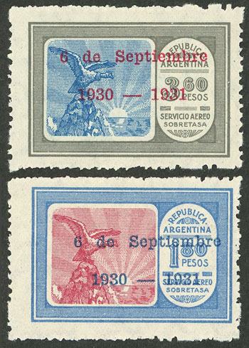 Lot 268 - Argentina general issues -  Guillermo Jalil - Philatino Auction # 2542 ARGENTINA: 