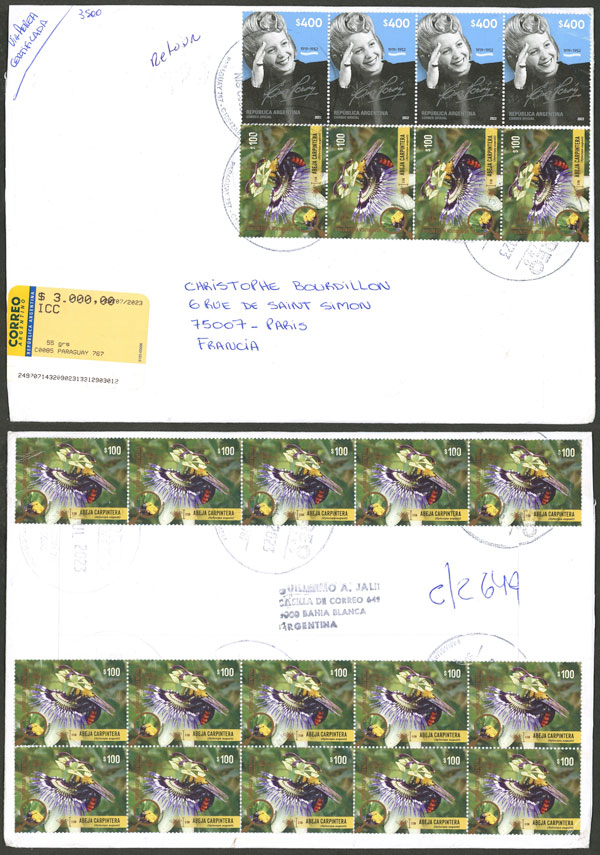 Lot 971 - Argentina postal history - Guillermo Jalil - Philatino Auction # 2542 ARGENTINA: Lot 971 - Argentina postal history - Guillermo Jalil - Philatino Auction # 2542 ARGENTINA: