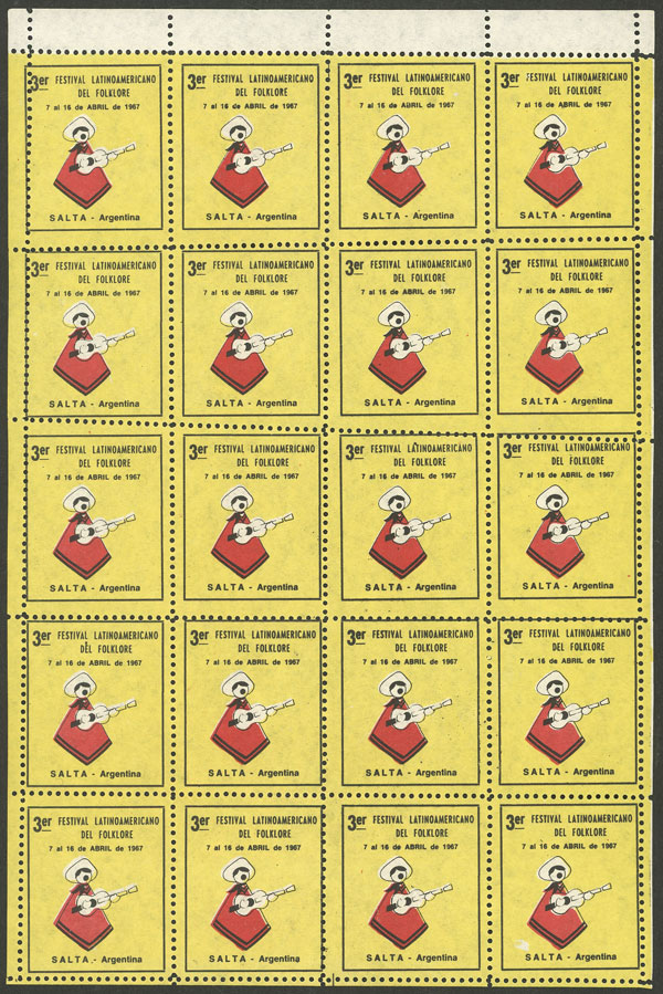 Lot 1012 - Argentina cinderellas - Guillermo Jalil - Philatino Auction # 2542 ARGENTINA: Lot 1012 - Argentina cinderellas - Guillermo Jalil - Philatino Auction # 2542 ARGENTINA: