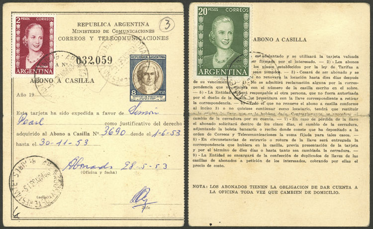 Lot 832 - Argentina Postal stationery - Guillermo Jalil - Philatino Auction # 2542 ARGENTINA: Lot 832 - Argentina Postal stationery - Guillermo Jalil - Philatino Auction # 2542 ARGENTINA: