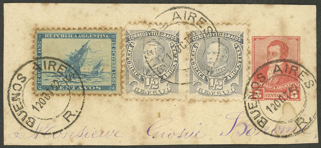 Lot 896 - Argentina postal history - Guillermo Jalil - Philatino Auction # 2542 ARGENTINA: Lot 896 - Argentina postal history - Guillermo Jalil - Philatino Auction # 2542 ARGENTINA: