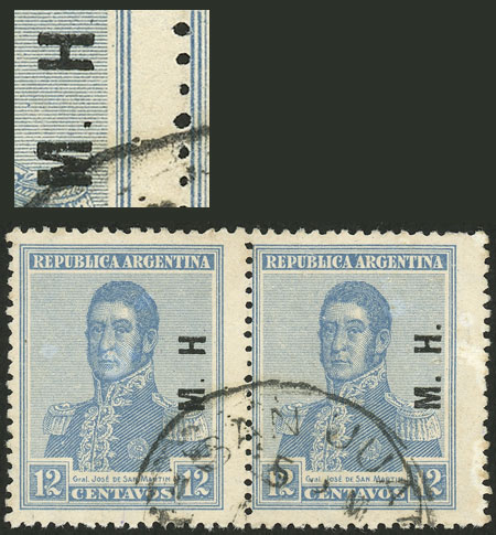 Lot 768 - Argentina official stamps -  Guillermo Jalil - Philatino Auction # 2542 ARGENTINA: 