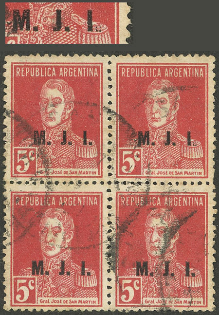 Lot 780 - Argentina official stamps -  Guillermo Jalil - Philatino Auction # 2542 ARGENTINA: 