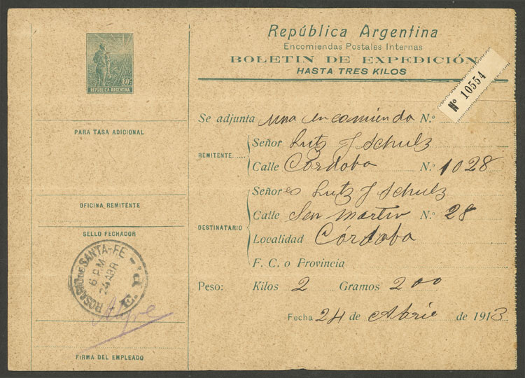 Lot 838 - Argentina Postal stationery - Guillermo Jalil - Philatino Auction # 2542 ARGENTINA: Lot 838 - Argentina Postal stationery - Guillermo Jalil - Philatino Auction # 2542 ARGENTINA: