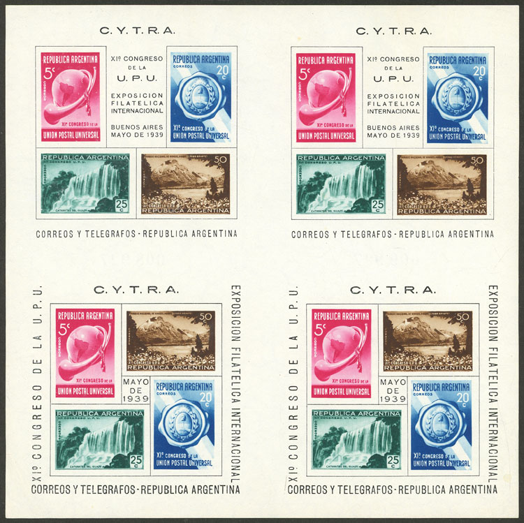 Lot 707 - Argentina souvenir sheets -  Guillermo Jalil - Philatino Auction # 2542 ARGENTINA: 