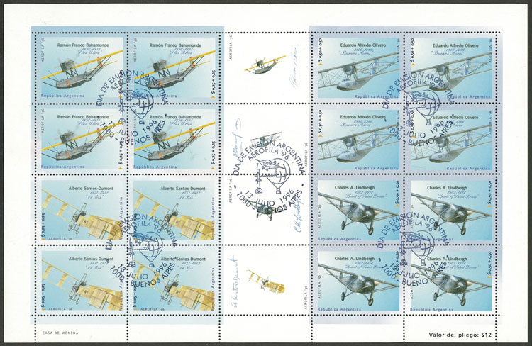 Lot 628 - Argentina general issues -  Guillermo Jalil - Philatino Auction # 2542 ARGENTINA: 