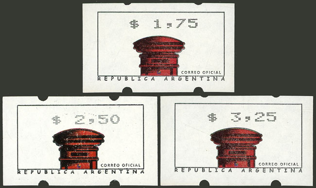 Lot 822 - Argentina variable value stamps - Guillermo Jalil - Philatino Auction # 2542 ARGENTINA: Lot 822 - Argentina variable value stamps - Guillermo Jalil - Philatino Auction # 2542 ARGENTINA:
