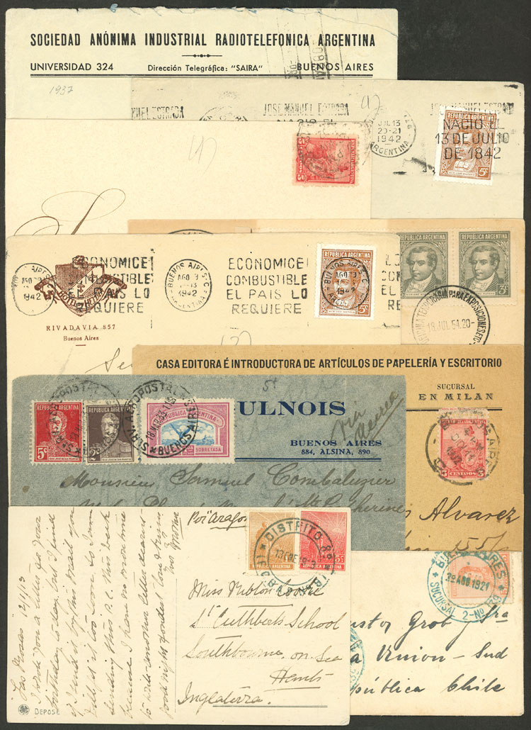 Lot 902 - Argentina postal history - Guillermo Jalil - Philatino Auction # 2542 ARGENTINA: Lot 902 - Argentina postal history - Guillermo Jalil - Philatino Auction # 2542 ARGENTINA: