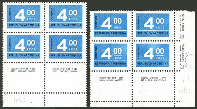 Lot 553 - Argentina general issues - Guillermo Jalil - Philatino Auction # 2542 ARGENTINA: Lot 553 - Argentina general issues - Guillermo Jalil - Philatino Auction # 2542 ARGENTINA: