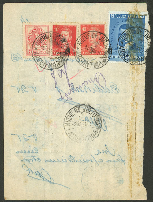 Lot 937 - Argentina postal history - Guillermo Jalil - Philatino Auction # 2542 ARGENTINA: Lot 937 - Argentina postal history - Guillermo Jalil - Philatino Auction # 2542 ARGENTINA: