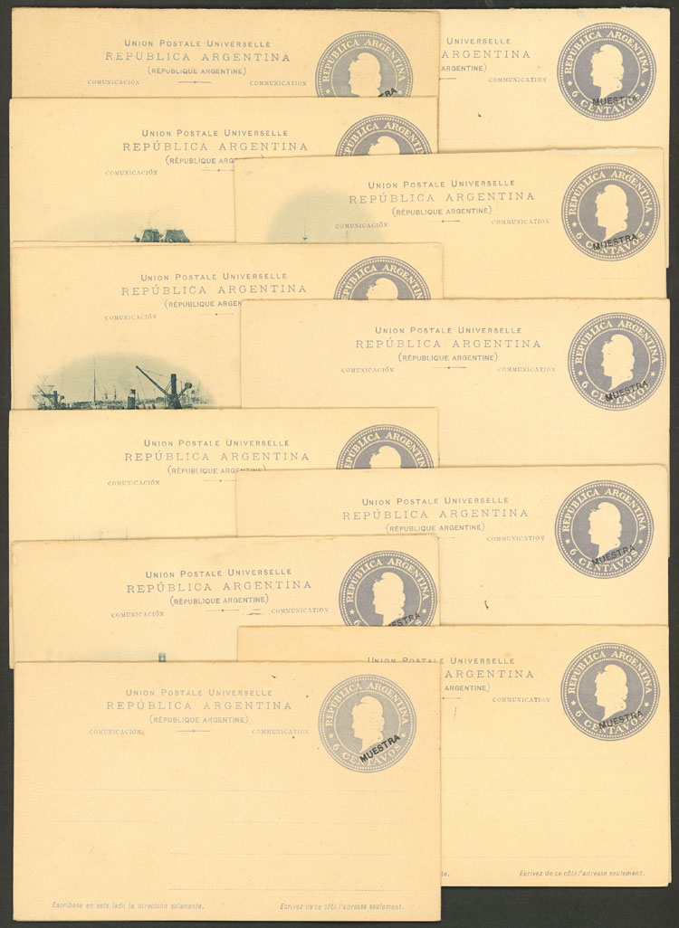 Lot 869 - Argentina Postal stationery - Guillermo Jalil - Philatino Auction # 2542 ARGENTINA: Lot 869 - Argentina Postal stationery - Guillermo Jalil - Philatino Auction # 2542 ARGENTINA: