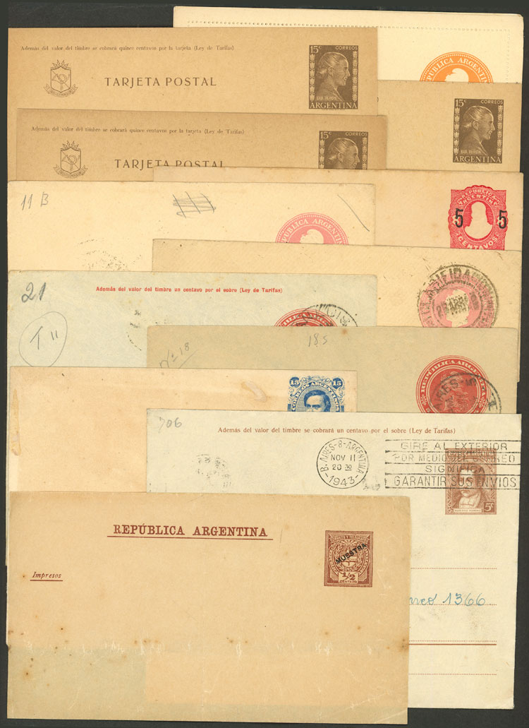 Lot 888 - Argentina Postal stationery - Guillermo Jalil - Philatino Auction # 2542 ARGENTINA: Lot 888 - Argentina Postal stationery - Guillermo Jalil - Philatino Auction # 2542 ARGENTINA: