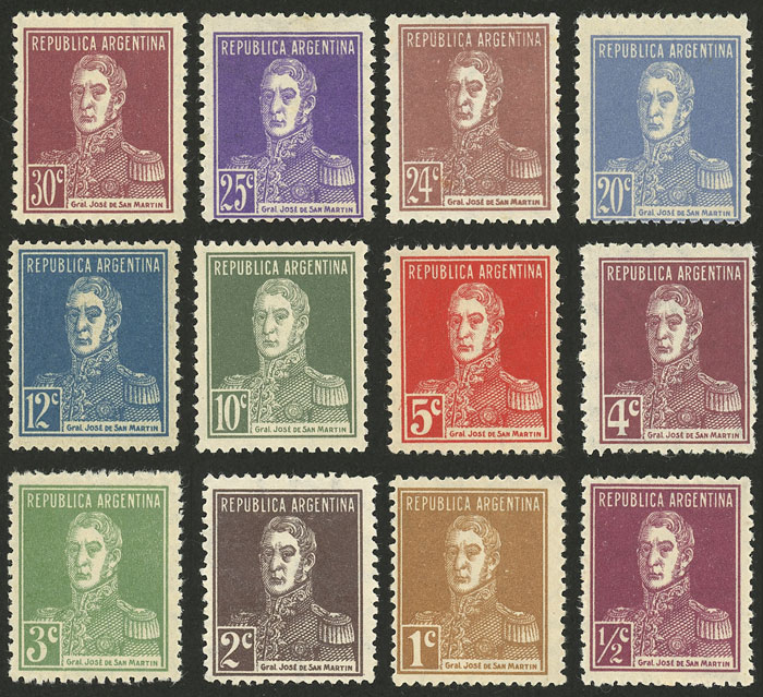 Lot 224 - Argentina general issues -  Guillermo Jalil - Philatino Auction # 2542 ARGENTINA: 