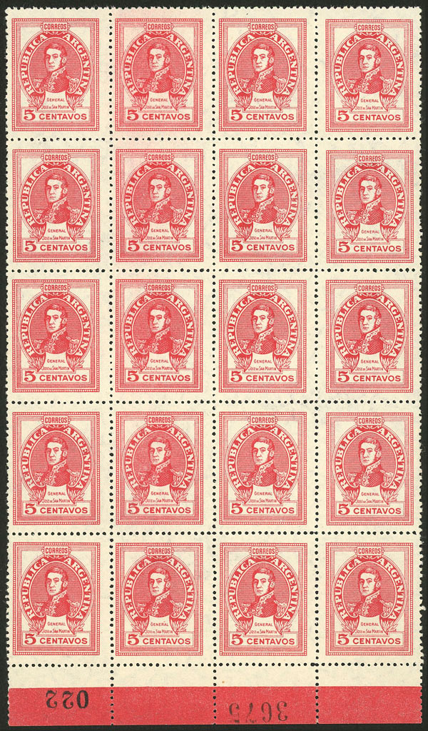 Lot 363 - Argentina general issues - Guillermo Jalil - Philatino Auction # 2542 ARGENTINA: Lot 363 - Argentina general issues - Guillermo Jalil - Philatino Auction # 2542 ARGENTINA: