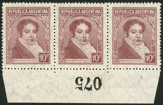 Lot 321 - Argentina general issues -  Guillermo Jalil - Philatino Auction # 2542 ARGENTINA: 