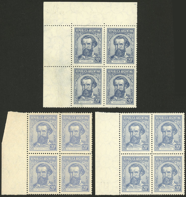 Lot 282 - Argentina general issues -  Guillermo Jalil - Philatino Auction # 2542 ARGENTINA: 