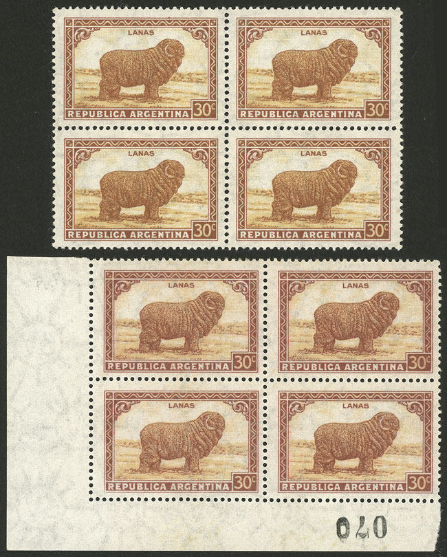 Lot 323 - Argentina general issues -  Guillermo Jalil - Philatino Auction # 2542 ARGENTINA: 