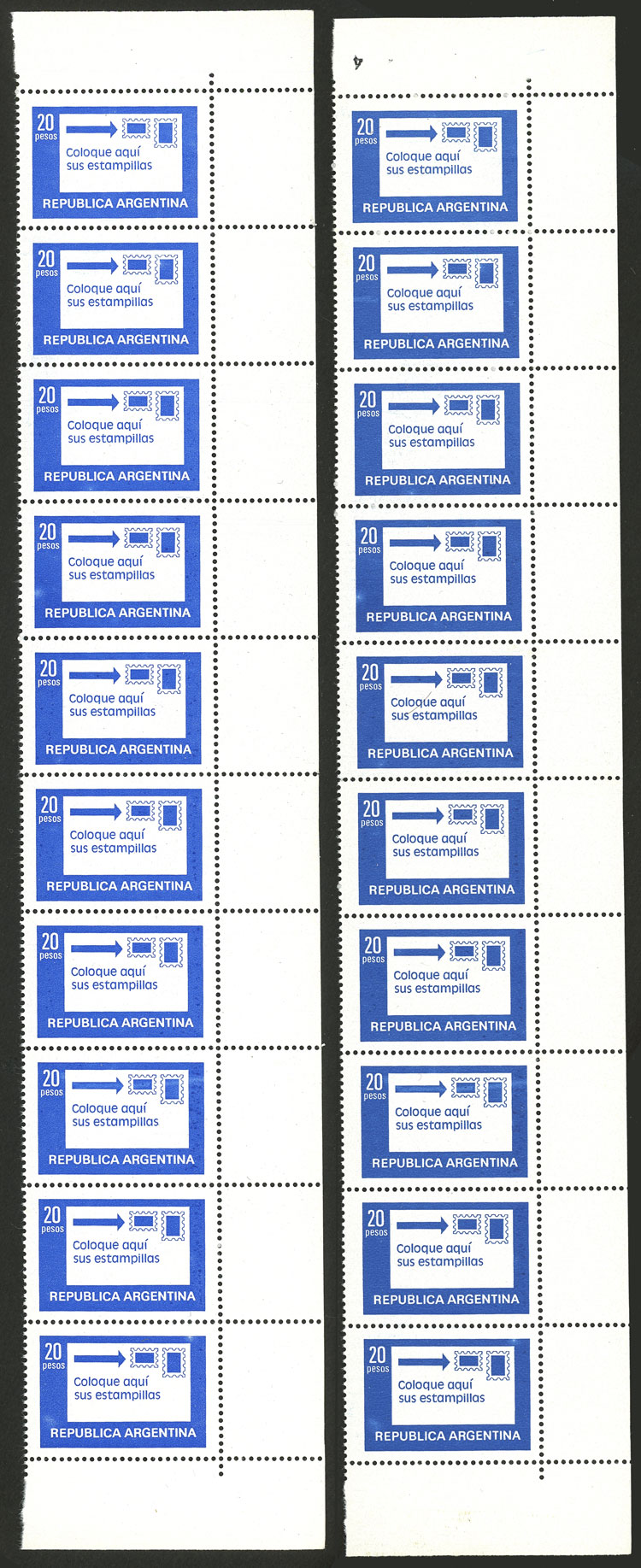 Lot 563 - Argentina general issues - Guillermo Jalil - Philatino Auction # 2542 ARGENTINA: Lot 563 - Argentina general issues - Guillermo Jalil - Philatino Auction # 2542 ARGENTINA: