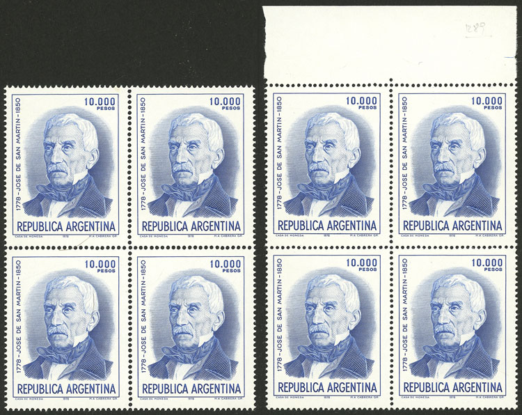 Lot 577 - Argentina general issues - Guillermo Jalil - Philatino Auction # 2542 ARGENTINA: Lot 577 - Argentina general issues - Guillermo Jalil - Philatino Auction # 2542 ARGENTINA: