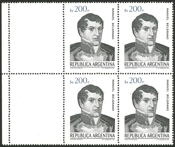 Lot 588 - Argentina general issues - Guillermo Jalil - Philatino Auction # 2542 ARGENTINA: Lot 588 - Argentina general issues - Guillermo Jalil - Philatino Auction # 2542 ARGENTINA: