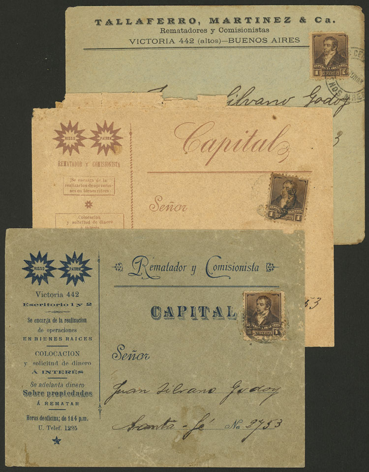Lot 897 - Argentina postal history - Guillermo Jalil - Philatino Auction # 2542 ARGENTINA: Lot 897 - Argentina postal history - Guillermo Jalil - Philatino Auction # 2542 ARGENTINA: