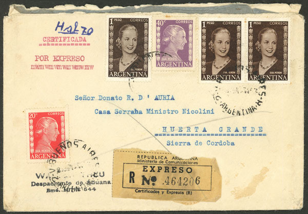 Lot 932 - Argentina postal history - Guillermo Jalil - Philatino Auction # 2542 ARGENTINA: Lot 932 - Argentina postal history - Guillermo Jalil - Philatino Auction # 2542 ARGENTINA: